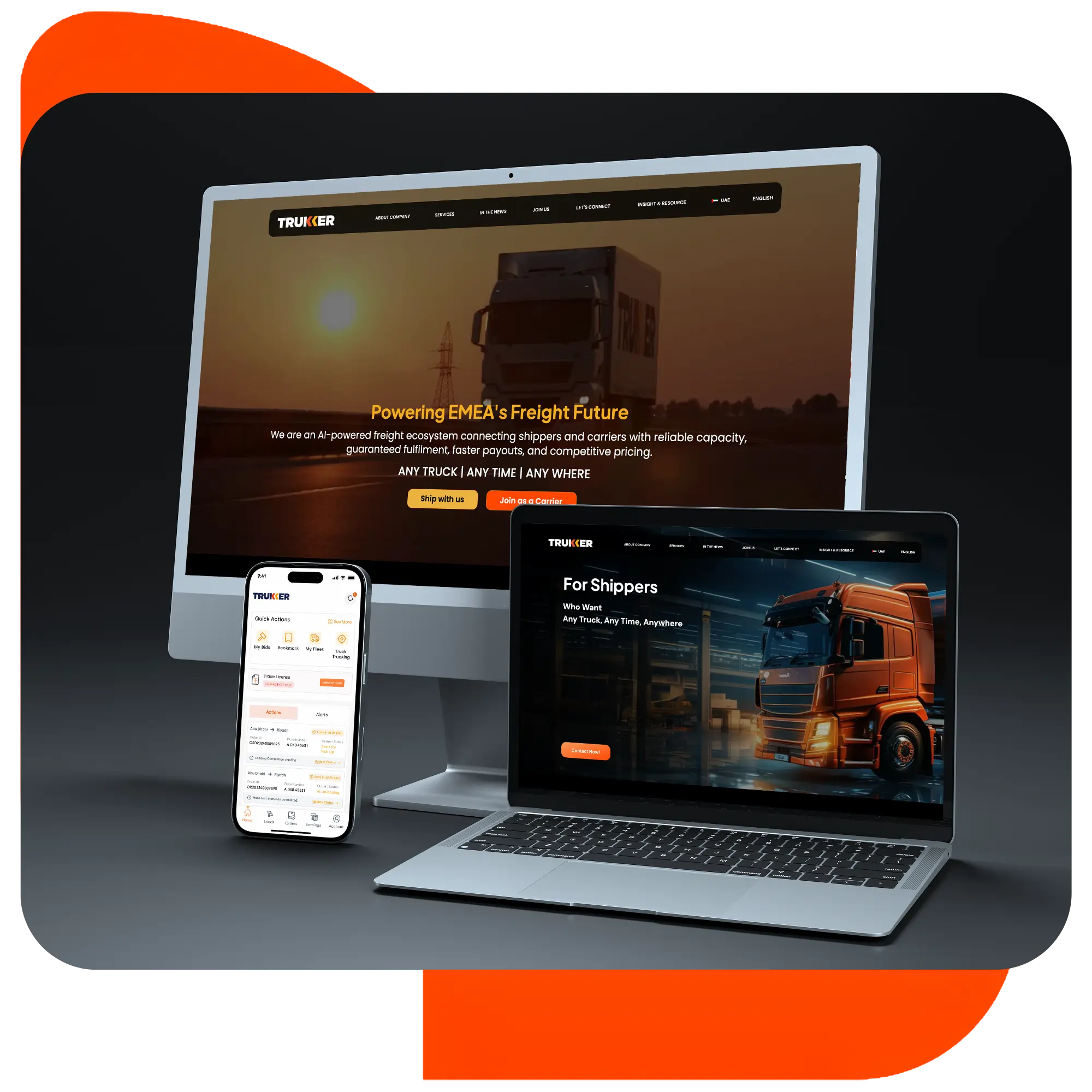Shipper Business executive monitoring real-time logistics dashboard