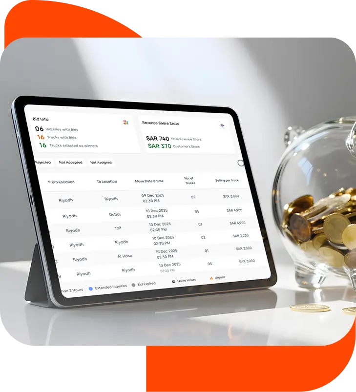 Shipper Business executive monitoring real-time logistics dashboard